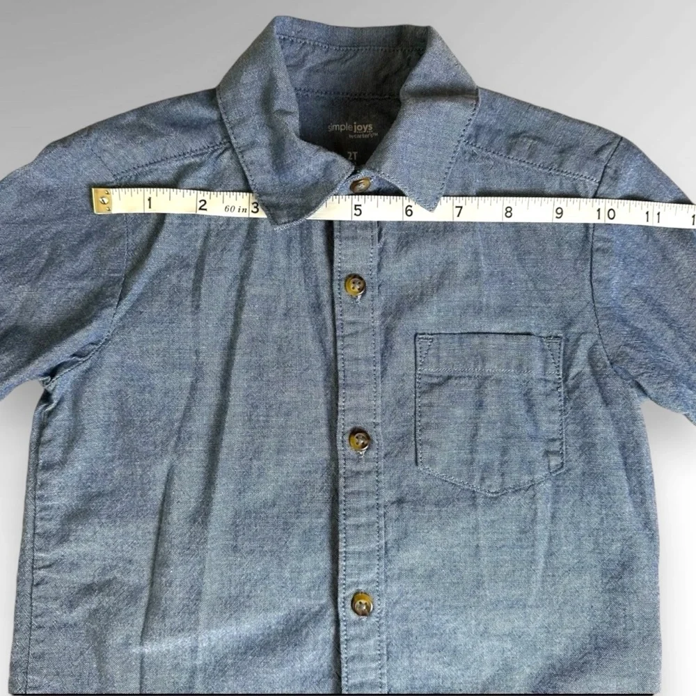Carter’s long sleeve denim shirt and pant set bundle size 2T